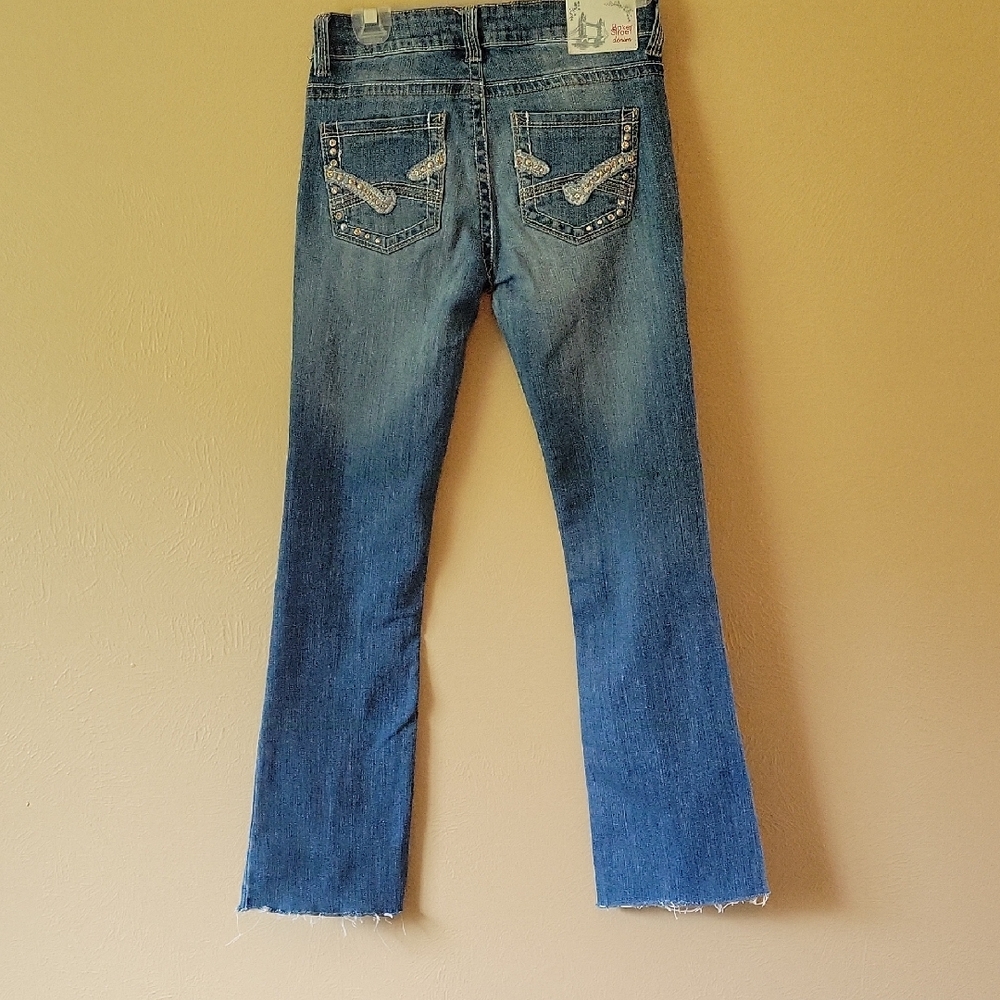 Blue Street Denim Boot Cut Jeans with Natural Fading Size 3